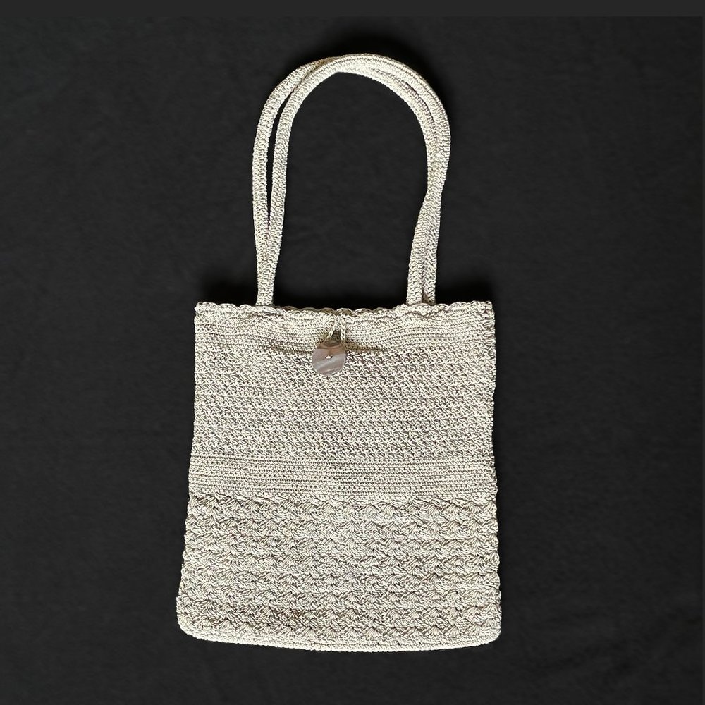 J. Jill Woven Light Beige Shoulder Bag